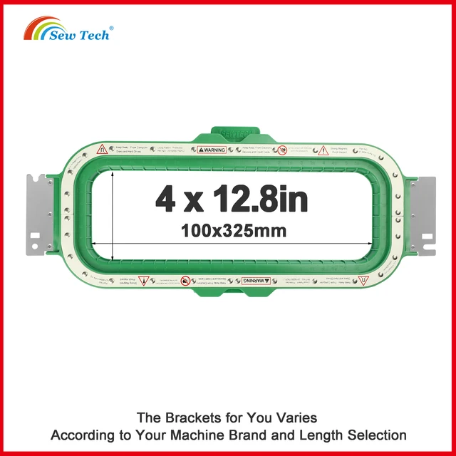 Sew Tech Magnetic Hoops for Tajima Toyota Embroidery Mighty Magnet Frames 4x12.8in 100x325mm