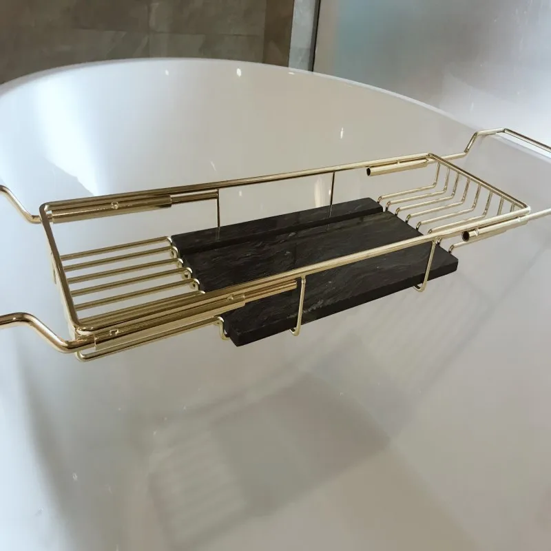 

Bathtub Rack Telescopic Bathroom Racks Non-slip Multi-function Bathroom Shelf Bath Bath Tub Racks Bathroom Organizer