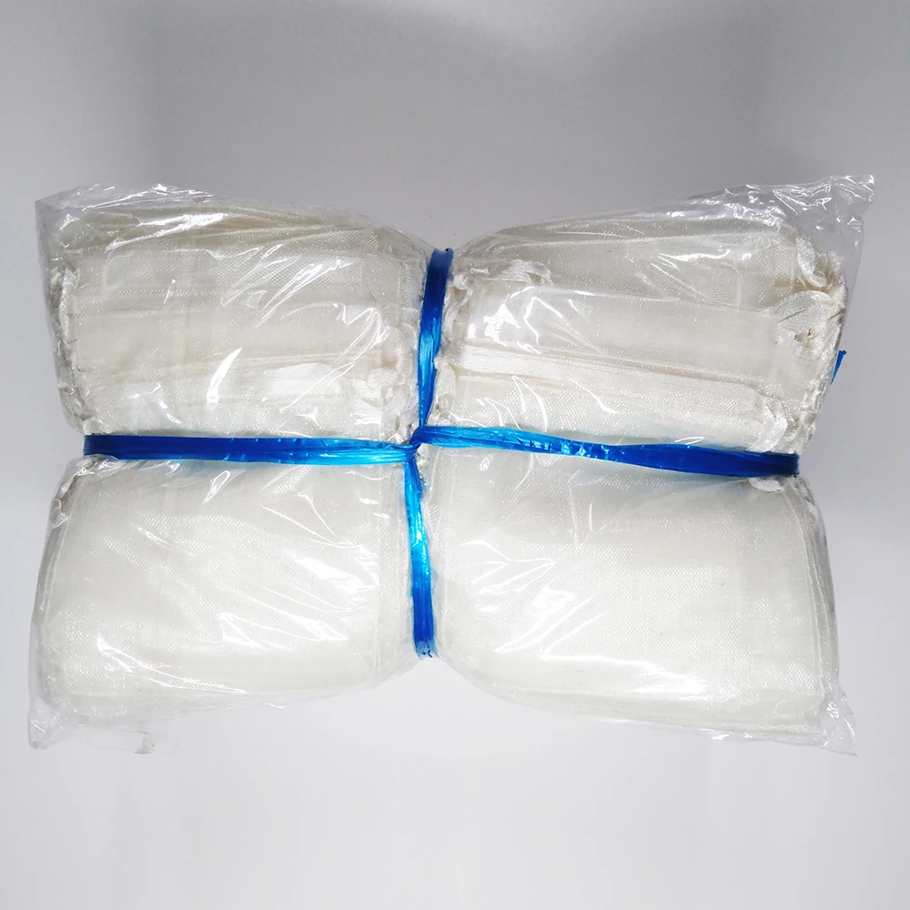 500 шт./лот,, сумки из органзы 7x9 9x12 10x15 13x18 см, Свадебная Упаковка, Подарочная сумка, вечерние украшения, Сумка из органзы для украшений