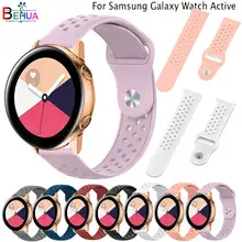 20 мм силиконовый спортивный ремешок для Galaxy watch активная Замена для умных часов ремешок для часов Huami Amazfit GTR 42 мм/GTS