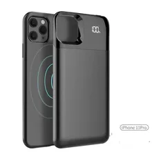 Чехол с магнитной батареей, внешний аккумулятор 5500 мАч, Беспроводная зарядка для iphone 11 pro max xr xs max xs, внешний аккумулятор, зарядное устройство