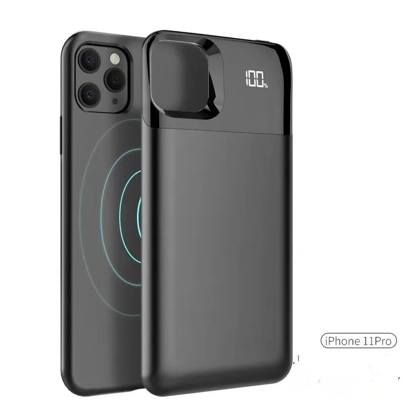 

Magnetic Battery Case Power Bank 5500mAh Wireless Charging For iphone 11 pro max xr xs max xs External Battery Charger Cover
