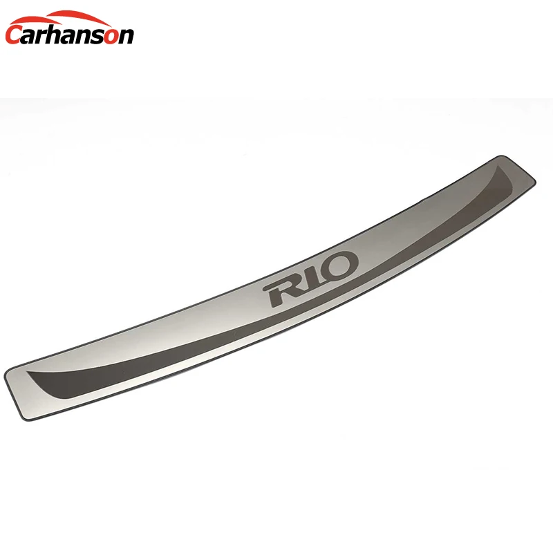 

For Kia Rio 2011-2016 Auto Inner Rear Bumper After Protector Sill cover Trim Trunk Guard Door Sill Plate Car Accessories 2015