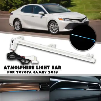 

Car Central Meter Console Atmosphere Decorative Light Bar Ice Blue LED Car Interior Atmosphere Lamp For Toyota Camry 2018