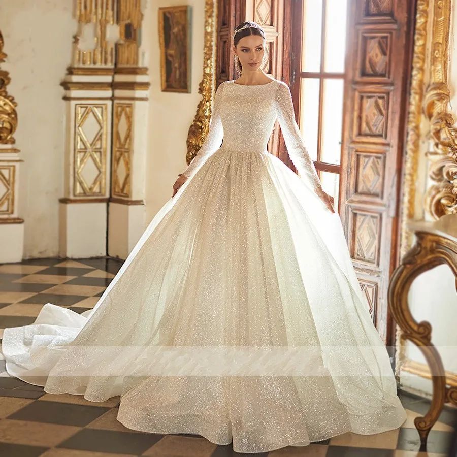 L Custom Made White Wedding Dresses No Train Bridal Dress Wedding