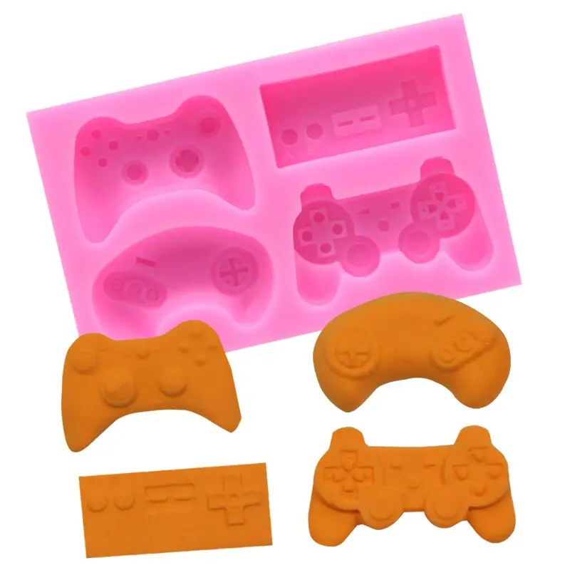 

1PC New game console game handle racing remote control modeling silicone mold fondant tool cake mold chocolate chocolate A086