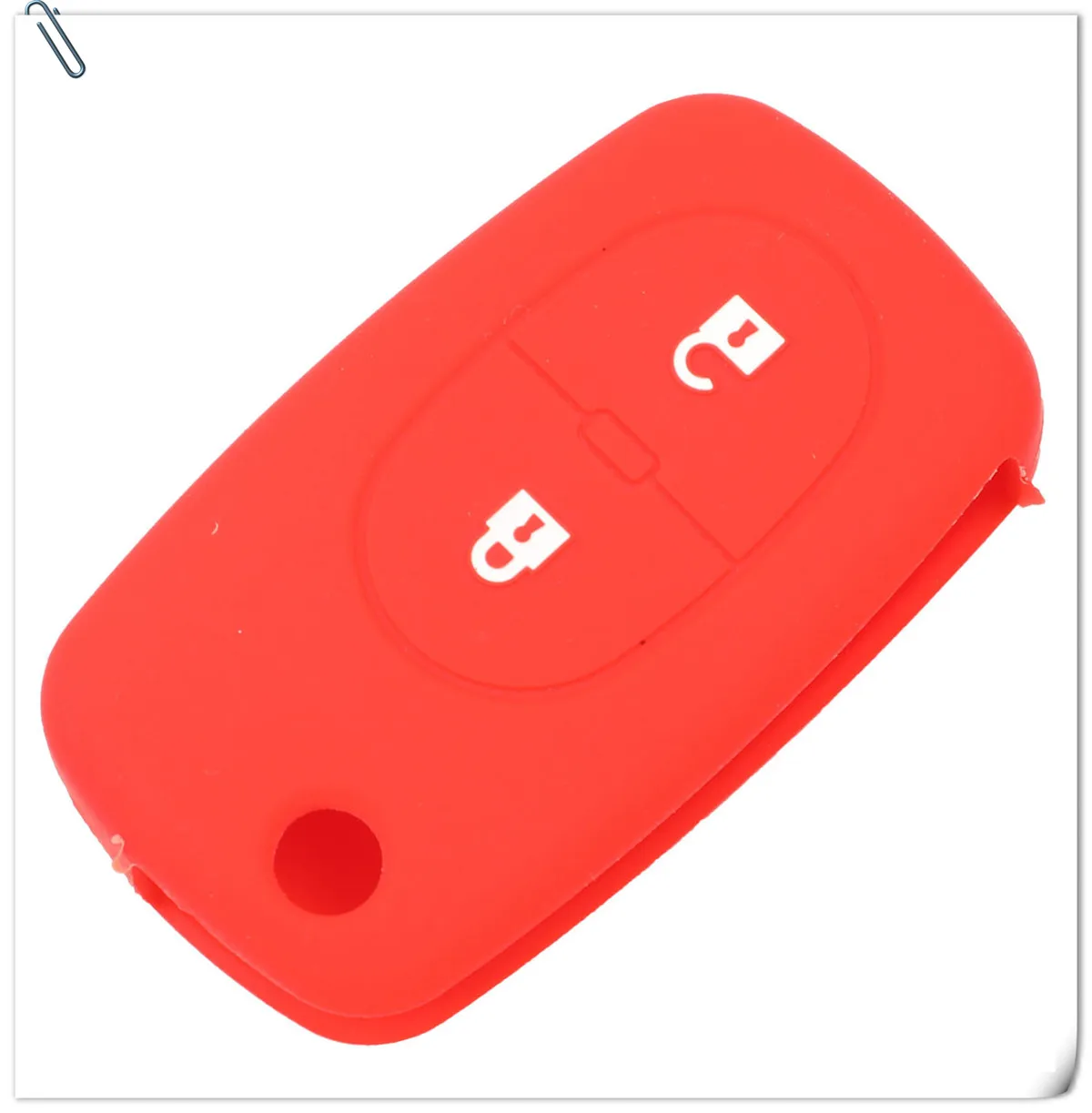 Keyforkess 30 pz/lotto copertura chiave dell'automobile del Silicone Fob per Audi A2 A3 A4 A6 2 pulsante Flip pieghevole caso chiave a distanza - Hc5e4d100573442ae94f7e1af3d2d6ecao