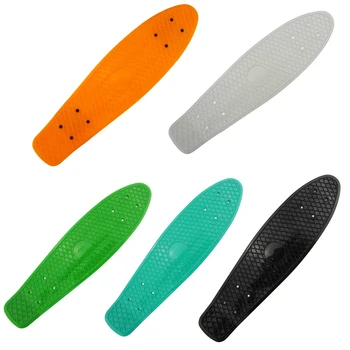 

Hot YN-22.5X 6 Inch Skateboard Plastic Fish Banana Skating Board Decks for Outdoor Sport Fish Board Non-Slip Deck