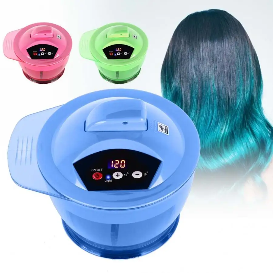 

Electric Hair Coloring Bowl Dyestuff Automatic Mixer Blender Hair Dye Cream Mixing Bowl Hair Dryer Diffuser