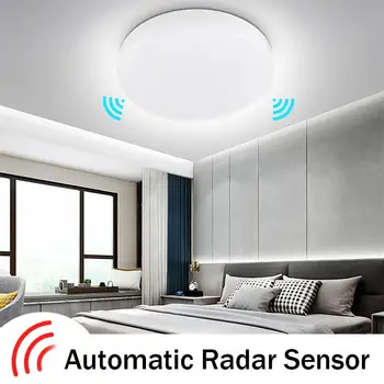 

LED PIR Sensor Infrared Ceiling Light 12W/18W Flush Mounted Decor Home Lamp Human Body Motion Induction + Light Control Lights
