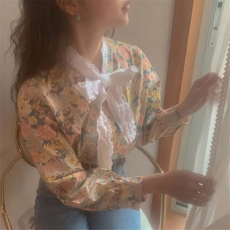 Alien Kitty Women Blouses Retro Office Lady Ruffles Lace-Up 2020 High Street Fresh Vintage Elegant Girls Shirts Female Chic Tops Alien Kitty Women Blouses Retro Office Lady Ruffles Lace-Up 2020 High Street Fresh Vintage Elegant Girls Shirts Female Chic Tops