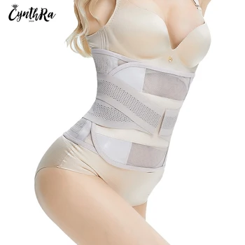 

CYNTHRA Shapewear Women Hot Postpartum Lingerie Contract The Abdomen Grid Shape Ultra-thin Body Shaper For Women Waist Trainer