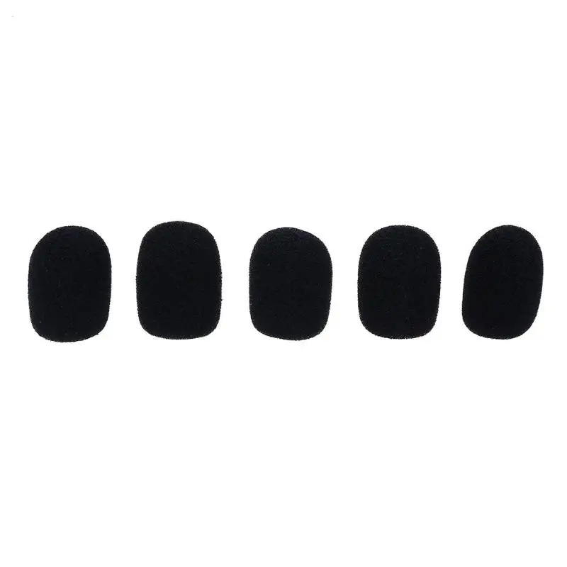 

5pcs High Density High Elasticity Soft Elastic Sponge Microphone Head Cover for Headset Collar Mic