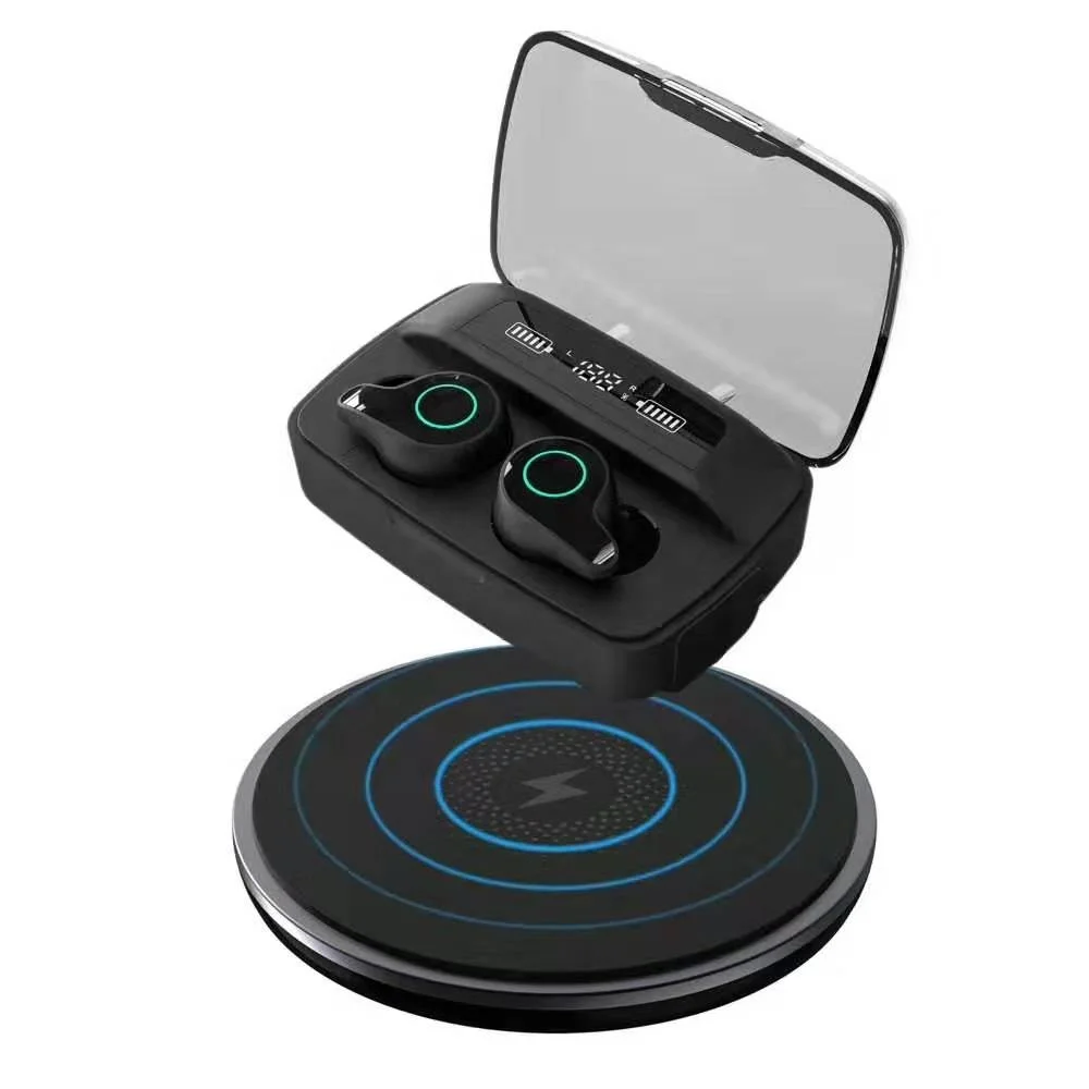 SOHOKDA For Mi 10 Pro Bluetooth Headset Wireless Headphone 3400mah Power Bank Human physics design Portable sports mini headset