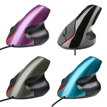 

Wired Vertical Mouse Ergonomic Computer Gaming Mice 1200 DPI Wrist Rest Mice Q6PA