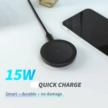 

Magnetic Wireless Charger For iPhone 12 Pro Max Charger 15W Fast Charging Dock For Samsung Xiaomi Oneplus Quick Wireless Charger