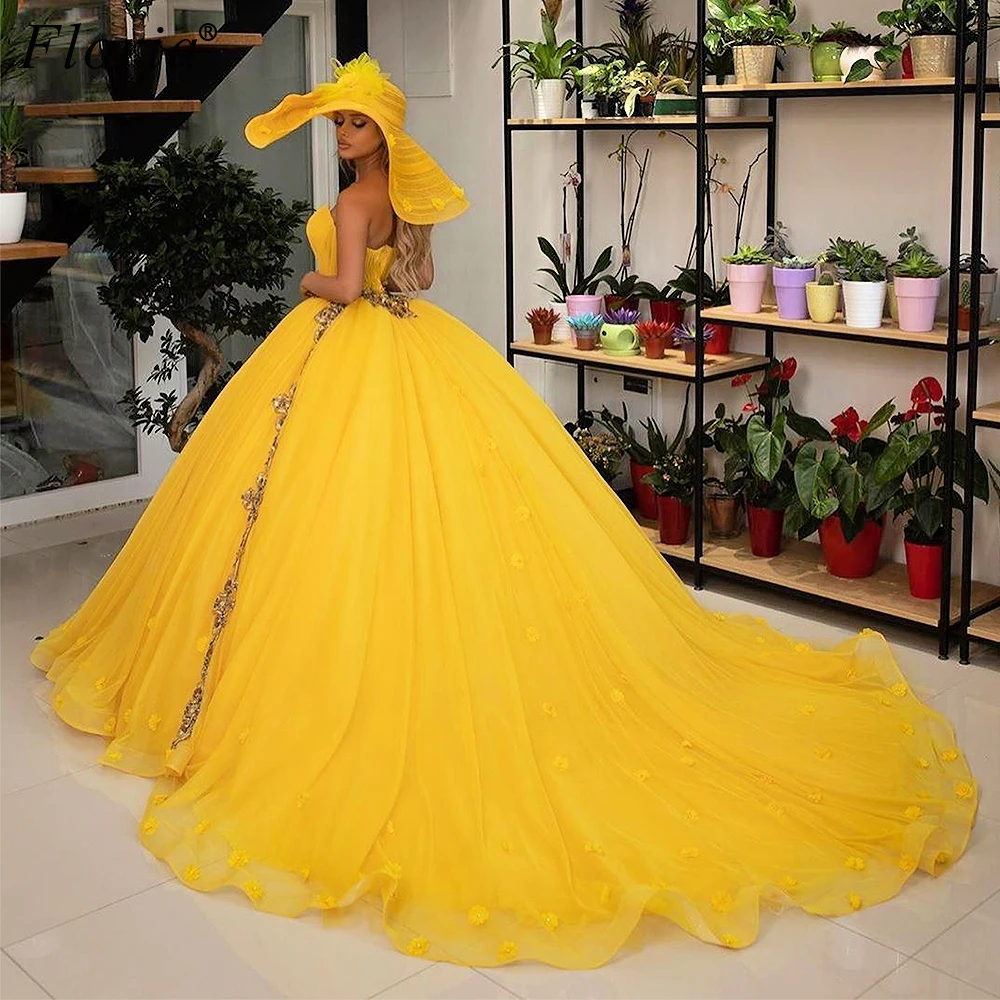 plus size yellow evening gowns