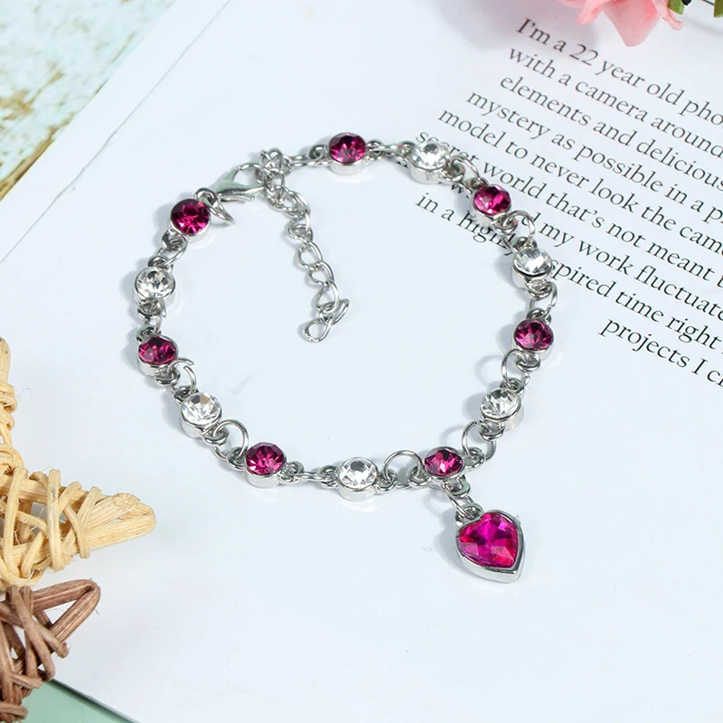 1PC Creative Exquisite Weight Loss Bracelet Crystal Bracelet Magnetic Therapy Burning Fat Improve Blood Circulation 