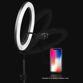 

10 Inch Studio With Tripod Stand Phone Holder USB Powered LED Ring Light Video Dimmable Photography Selfie Makeup Remote Control