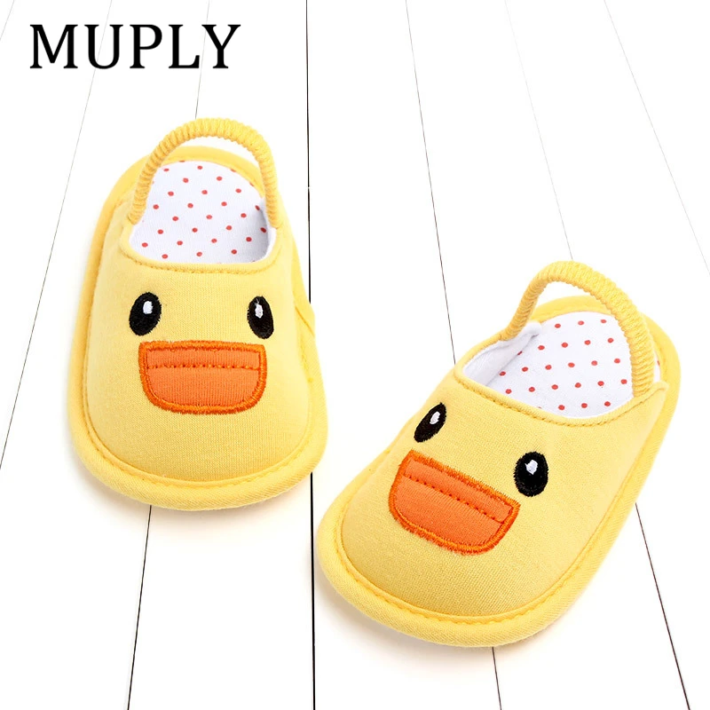 Cartoon animal Baby Shoes Summer Cute Infant Slippers Soft Sole Anti-Slip for Newborns