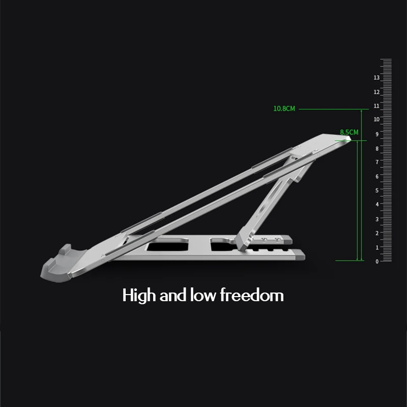 Llano Aluminum Alloy Notebook Stand Lift Table Multi-speed Adjustment Foldable portable Notebook St