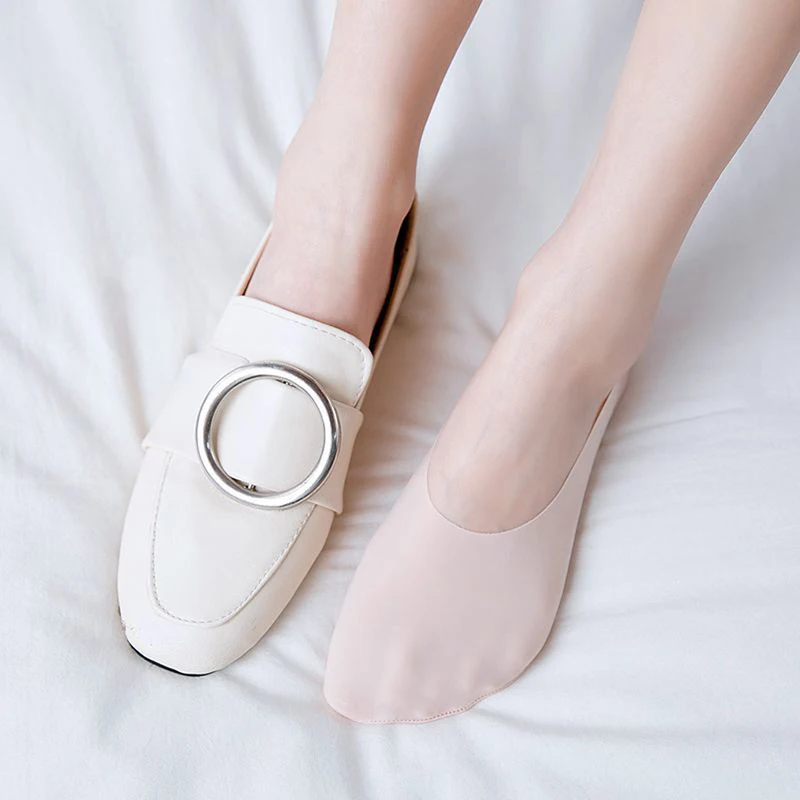 Invisible Socks Female No Show Socks Non-slip Boat Socks Women Women's Popsocket Summer Lace Flower Low Socks