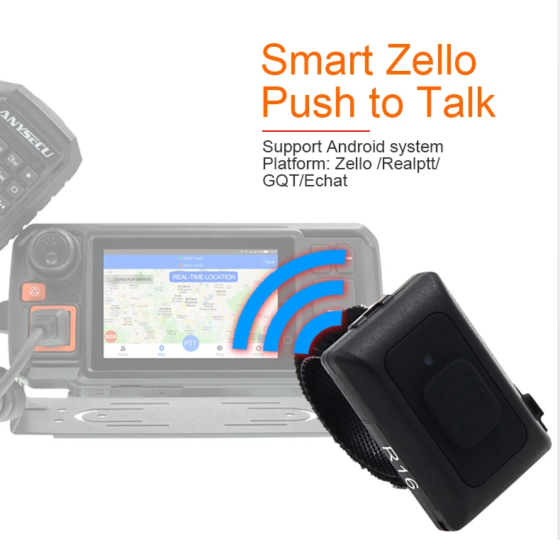 Беспроводной Bluetooth Hands-free PTT Walkie Talkie кнопка для Android низкая энергия для Zello работы