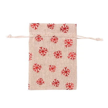 

20pcs Gift Bags Hessian Christmas Pouch Fabric Linen cotton Kit 10*14cm