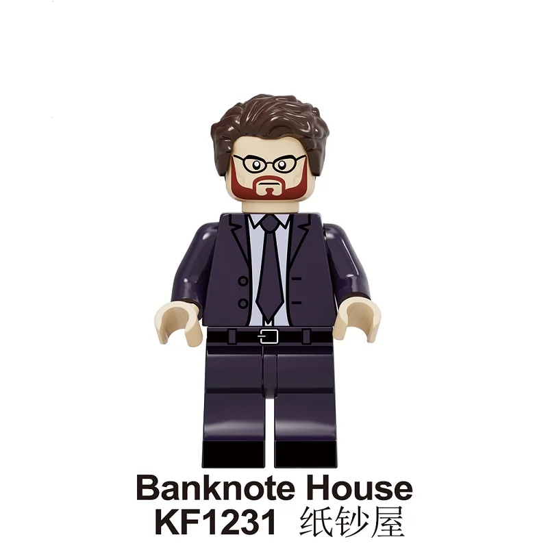

Single Building Blocks House of Paper Movie Bricks Heist Tokio Retired Killer Mathilda Figures Toys Gift For Children KF1231
