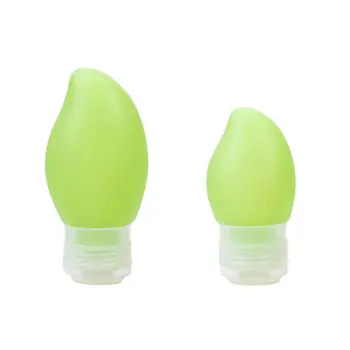 

3pcs Portable Travel Bottles Silicone Containers Refillable Tube for Shampoo Mak 11UF