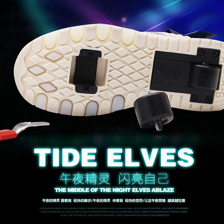 New Two wheels USB Charging Fashion Girls Boys LED Light Roller Skate Shoes For Children Kids Sneakers With Wheels Two wheels