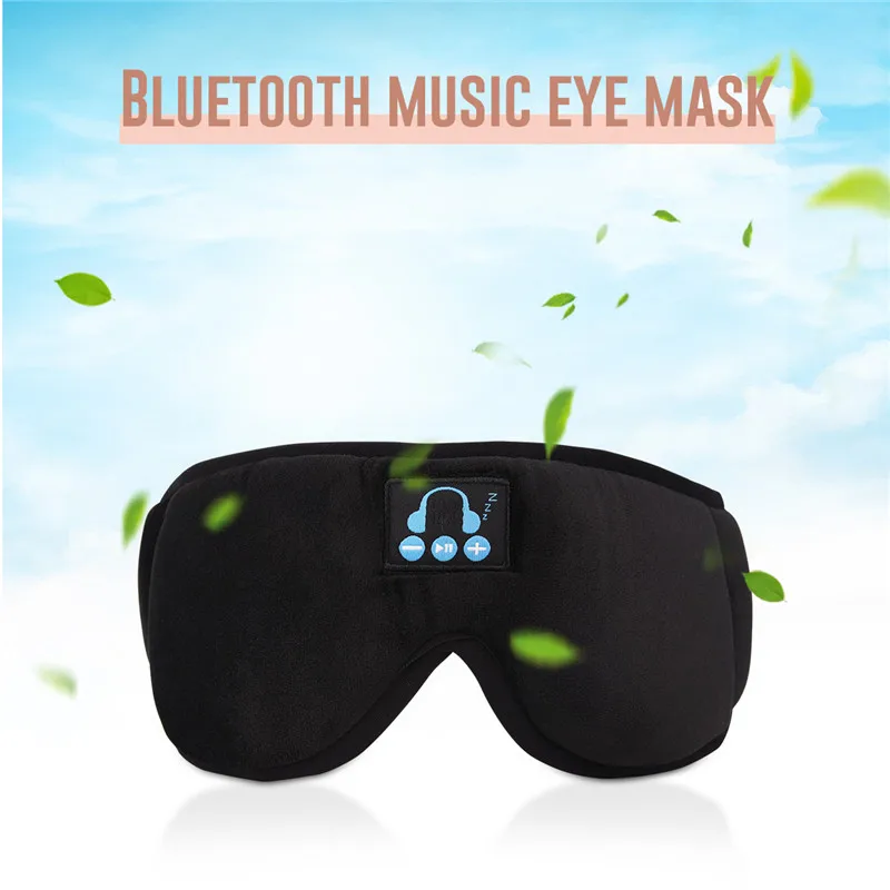 

USB Music Bluetooth Sleeping Eye Mask Sleeping Headset Sleep Eye Shades SPA Therapy Massager Smooth Soft Goggles Care On Travel