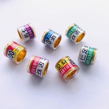 Кольца с птицами на заказ с двухцветным голубьим кольцом 100 шт. Кольца с птицами на заказ с двухцветным голубьим кольцом 100 шт.