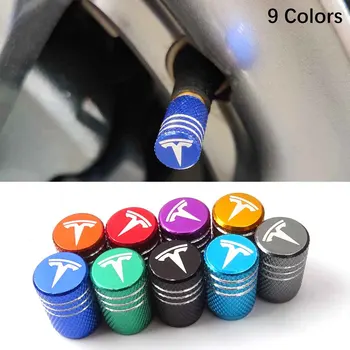 

High Quality Aluminum Alloy Car Tire Wheel Valve Cap Cover Logo Valve Mouth Styling Accessorie for Tesla Model S Model X Model 3