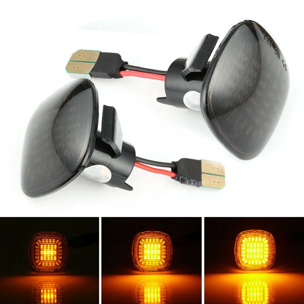 

2x Dynamic Led Side Marker Light Amber For Audi A3 8L A4 S4 A8 Skoda Fabia Octavia Rapid Roomster Superb SEAT Ibiza Cordoba Leon