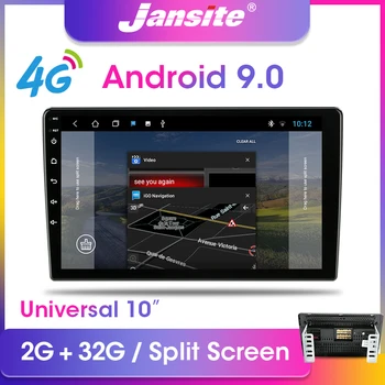 

Jansite 10" Car Radio Android 9.0 2G+32G Universal Multimedia Video Players GPS Navigation For Skoda Toyota Nissan Honda Hyundai