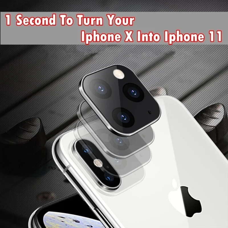 Защитная пленка для объектива камеры iPhone X/XS/XR/XSMax на Iphone 11/Pro Max с защитой от