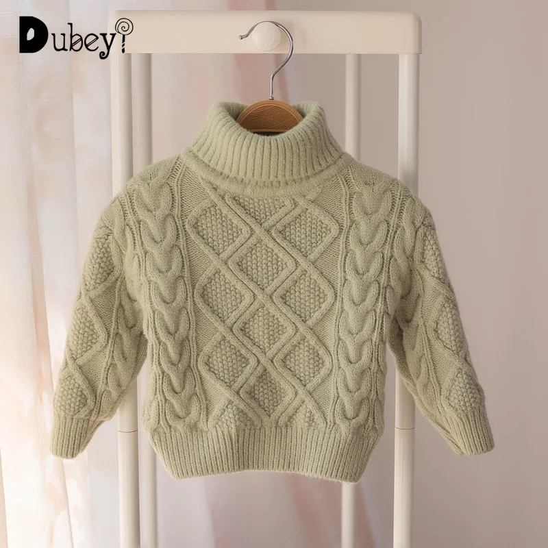

Baby Girl Boy Sweater Infant Toddler Baby Knit Sweater Dresses for Winter Kids Turtleneck Top Pullover Sweater for Boy Girl
