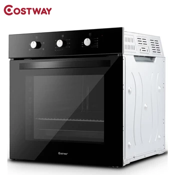 

Costway 24" Electric Built-in Single Wall Oven 220V Buttons Control 4 Cooking Modes Baking Sheet Baking Net Wall Oven EP23612