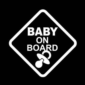 

Personalized Car Baby Stickers Warning Stickers PVC Car Decals Suitable for Various Models of Cars Black/white, 16cm * 16cm