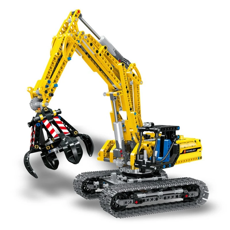 

720PCS Building Blocks RC Excavator Electric Track Car 2 In 1 Blocks City Technical Bricks Engineering Excavator Bricks Toys