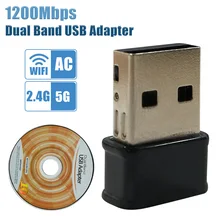 Беспроводной внешний ethernet 802.11ac ноутбук usb 2,4g и 5g Настольный wifi адаптер antena dongle lan Wi-Fi карта longo alcance