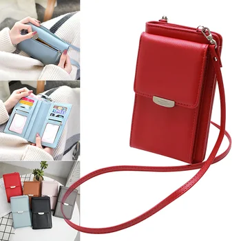 

Wallet Women Luxury Brand 2020 Fashion All In One Design Crossbody Phone Wallet Case Multi Function Shoulder Bag Carteras Mujer