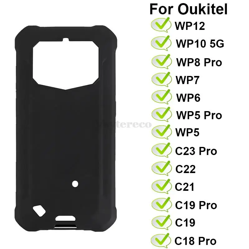 for Oukitel WP30 Pro Ultra Case, Soft TPU Back Cover Shockproof Silicone  Bumper Anti-Fingerprints Full-Body Protective Case Cover for Oukitel WP30  Pro