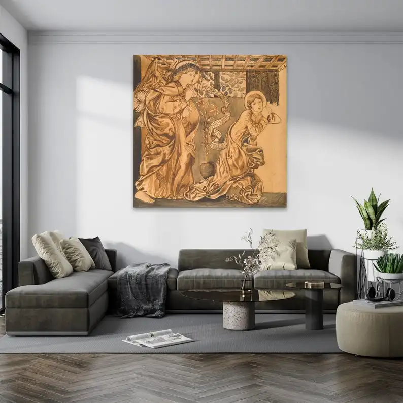 Art & Collectibles The Annunciation Famous Artworks Canvas Giclee Prints Edward BurneJones