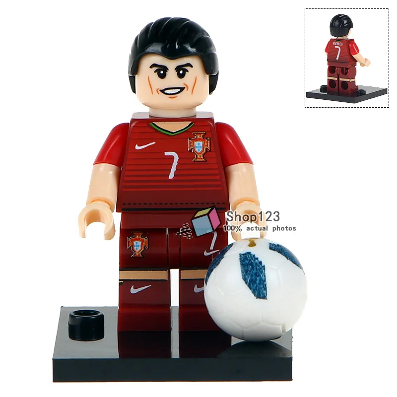 

Building Blocks Single Sale XP013 Portugal Famous Football Player Cristiano Ronaldo Best ActionCollection Gift Toys For Children