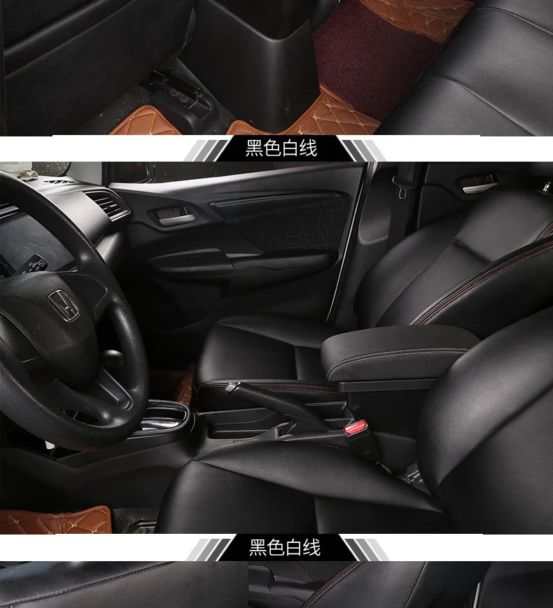 Для Suzuki Jimny подлокотник коробка+ 3USB кожаный центр новая коробка для хранения модификация