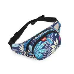 Модная сумка унисекс с цветочным принтом на талии поясная сумка через плечо сумка, чехол для телефона дорожная сумка