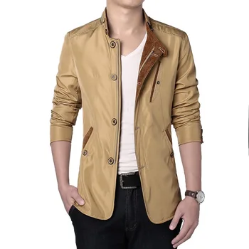 

Men Jacket High Quality Fashion Street Jackets Slim Fit Casual Streetwear Vintage Mens Clothing Spring Autumn Outwear