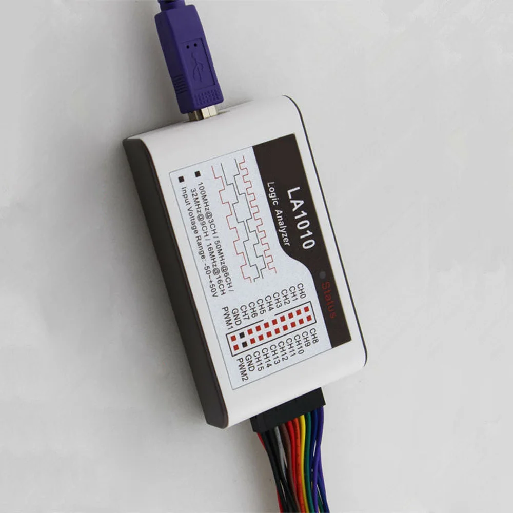 

Logic Analyzer 20pcs Test Hooks 20MHz Disc Output 23MM Flat Cable Sampling Rate